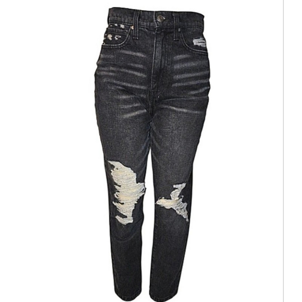 Junior's RSQ 90's Inspired Distressed High Waisted Jeans Size 26